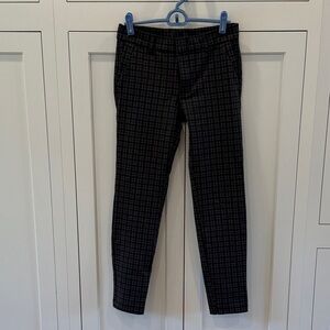 Women’s Kut from the Kloth Black Checkered Pants/cropped